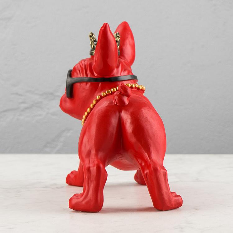 Статуэтка Француз в солнечных очках Frenchie With Sunglasses Red