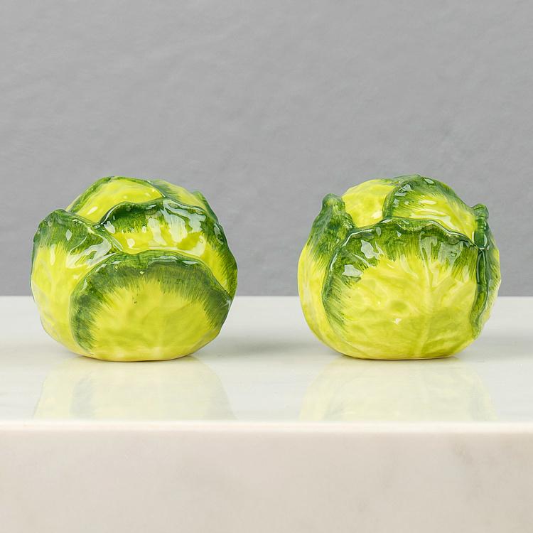 Набор для специй Капуста Set Of 2 Salt And Pepper Cabbages