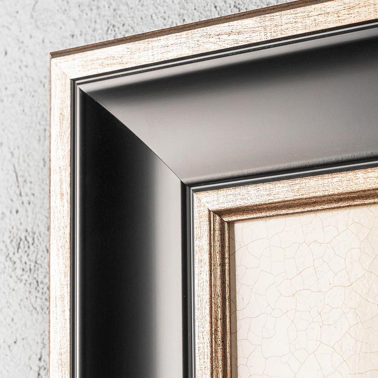 Картина-олеография в чёрной с золотом раме Монарх Долины Monarch Of The Glen, EM10 Frame