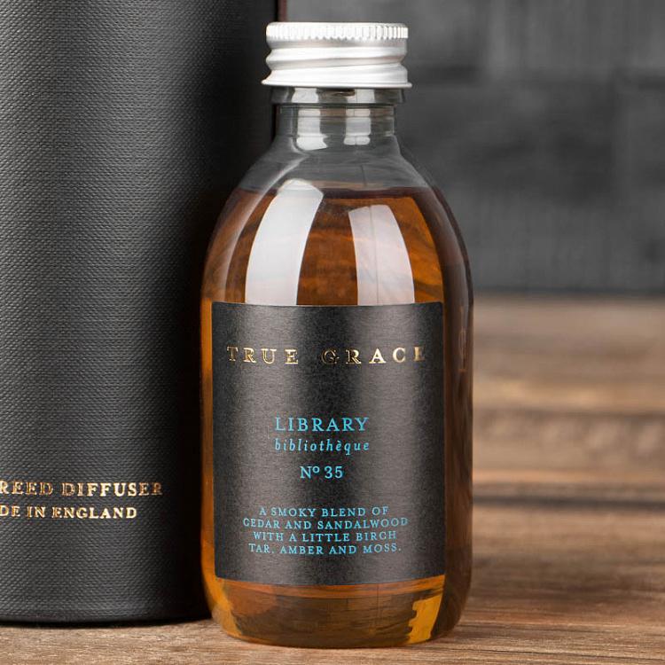 Аромадиффузор набор (палочки, жидкость, бутылочка) Библиотека, 200 мл Small Reed Diffuser Library 200 ml