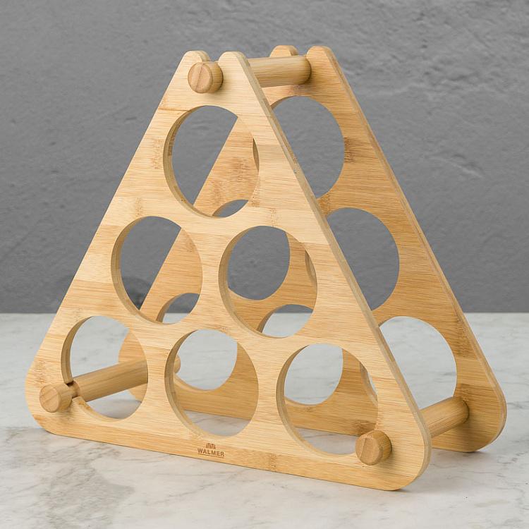 Бамбуковая подставка на шесть бутылок Время для вина Wine Time 6 Bottles Stand