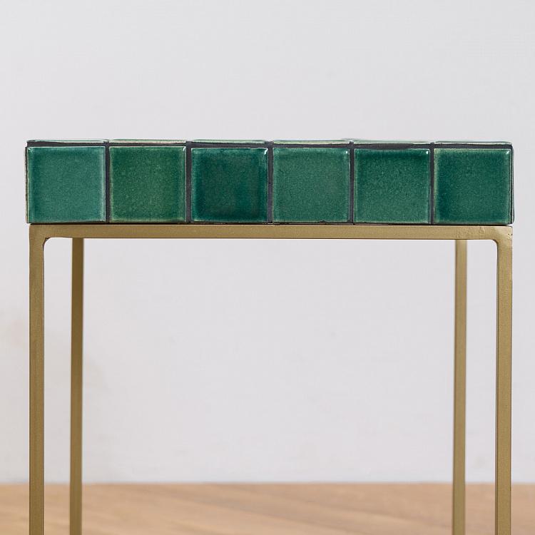 Прикроватный столик со столешницей из керамической плитки Порту Porto Side Table Ceramic Tiles
