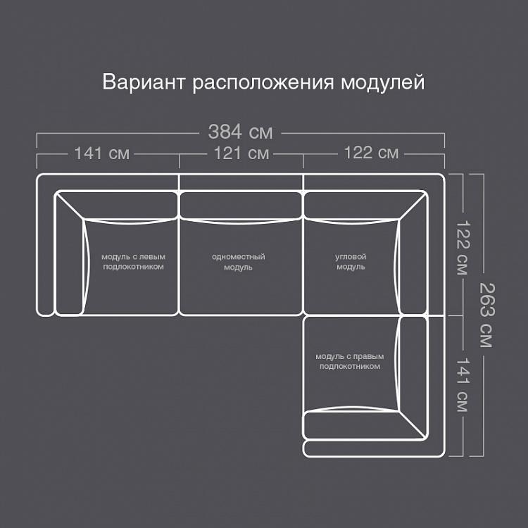 Угловой модульный диван Зенна 1, L Zenna Group Large 1