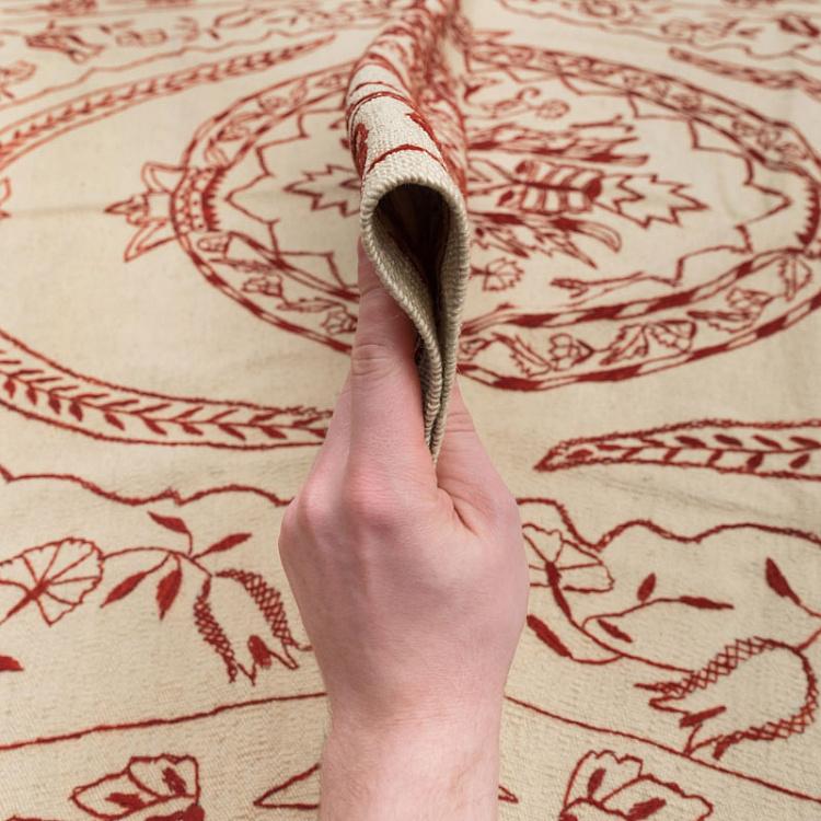 Безворсовый ковёр Килим Аддис Абеба красный Kilim Addis Ababa Red