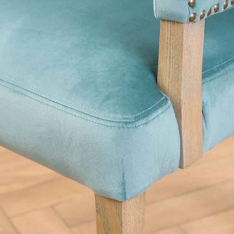 Стул Ньюпорт с подлокотниками, светлые ножки Newport Dining Chair, Oak Brown