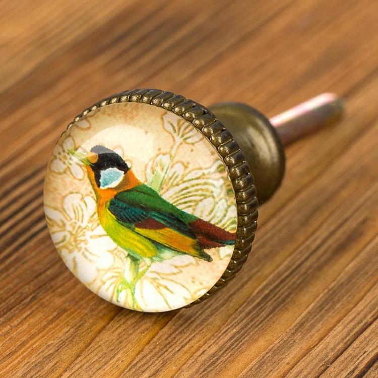 Набор из четырёх мебельных ручек Птицы 1, бронзовые Set Of 4 Handles Birds 1 Bronze