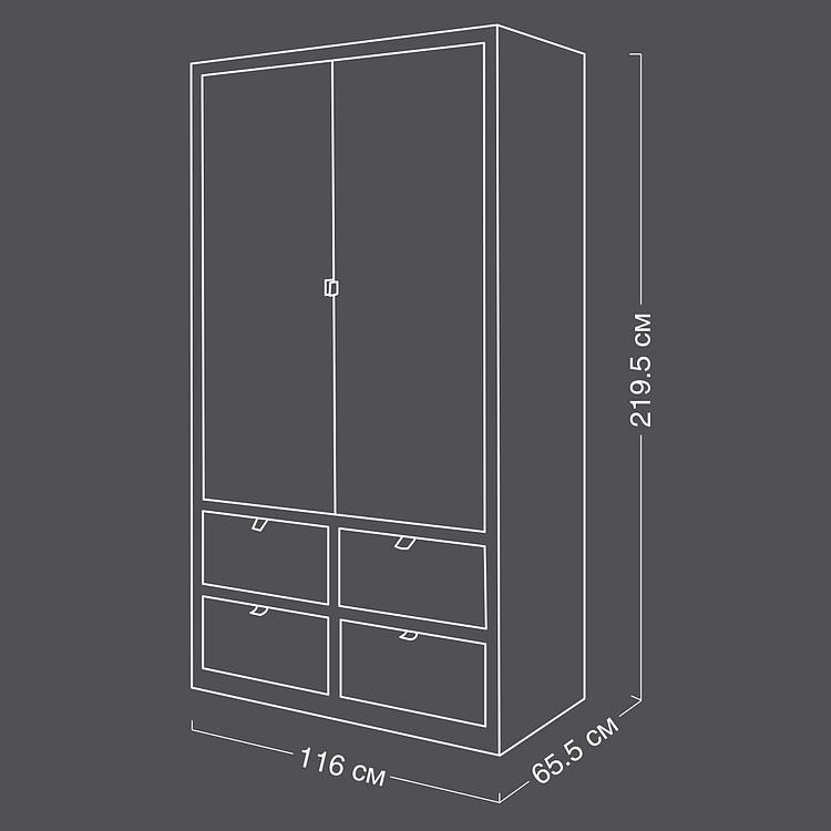 Шкаф-гардероб Тибет Tibet Wardrobe RM