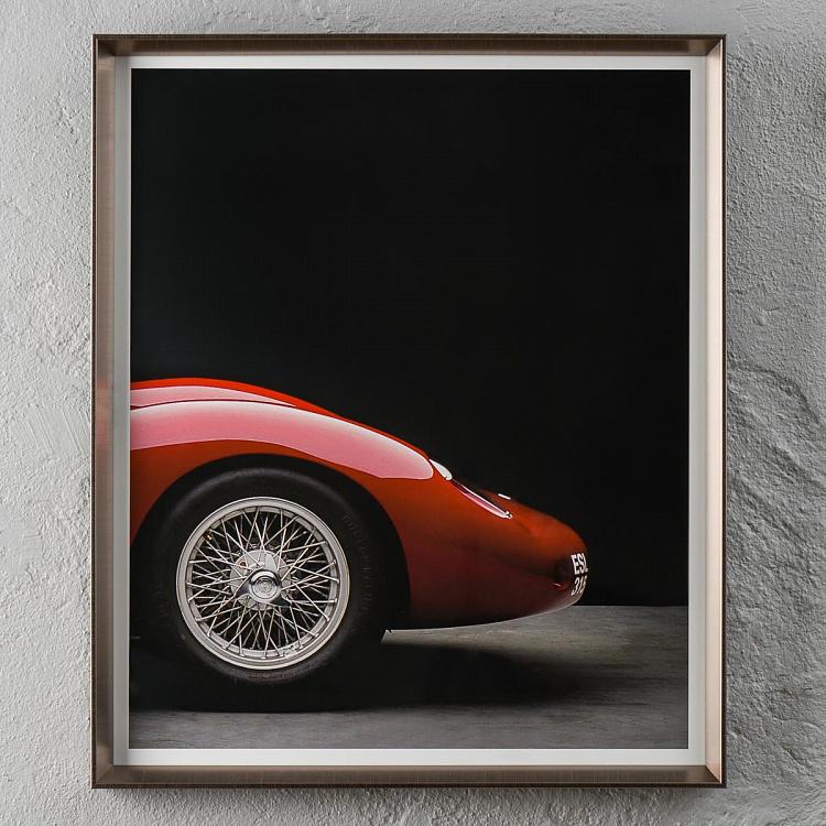 Фото-принт триптих в серебристой раме Мазерати 250С Фантуцци Set Of 3 Maserati 250S Fantuzzi, Pewter Frame