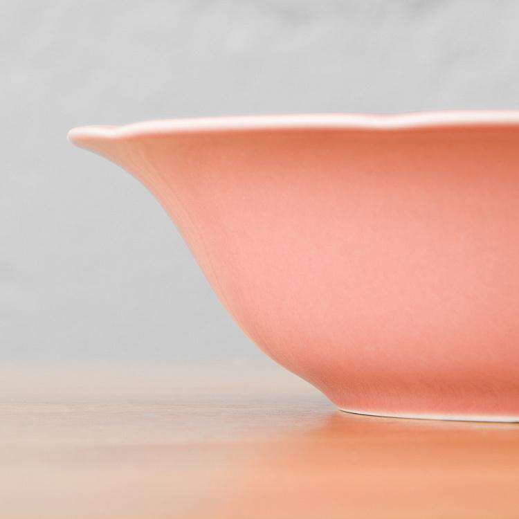 Пудрово-розовая салатница Старая Вена, L Vecchio Vienna Salad Bowl Large Powder Pink