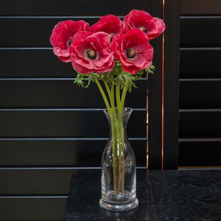 Искусственная Анемона красная Anemone L. With Polybag Red 55 cm