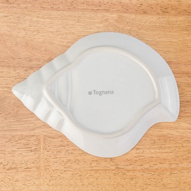 Белое сервировочное блюдо Ракушка Дори, S Dory Seashell Plate Small White