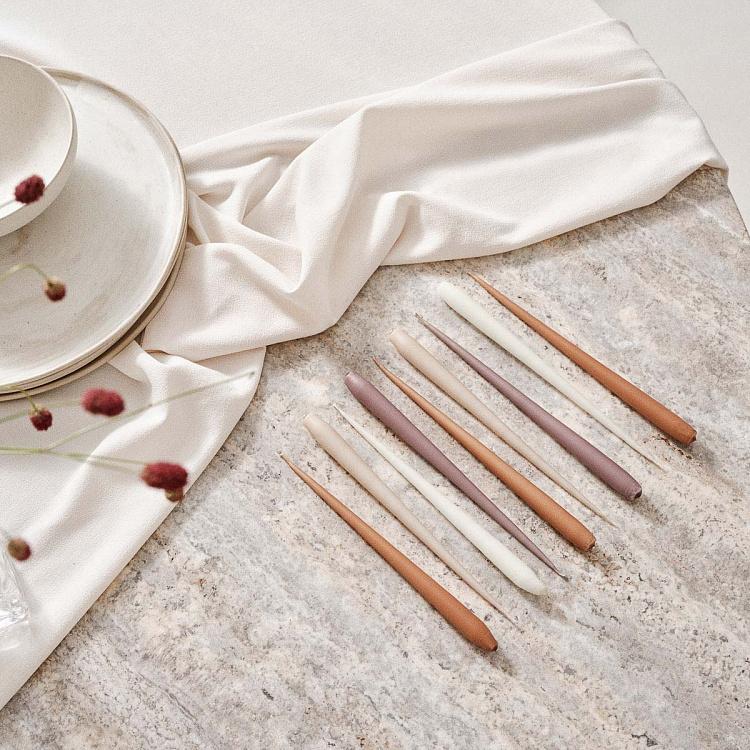 Парафиновая свеча конусная матовая Taper Candle Matt