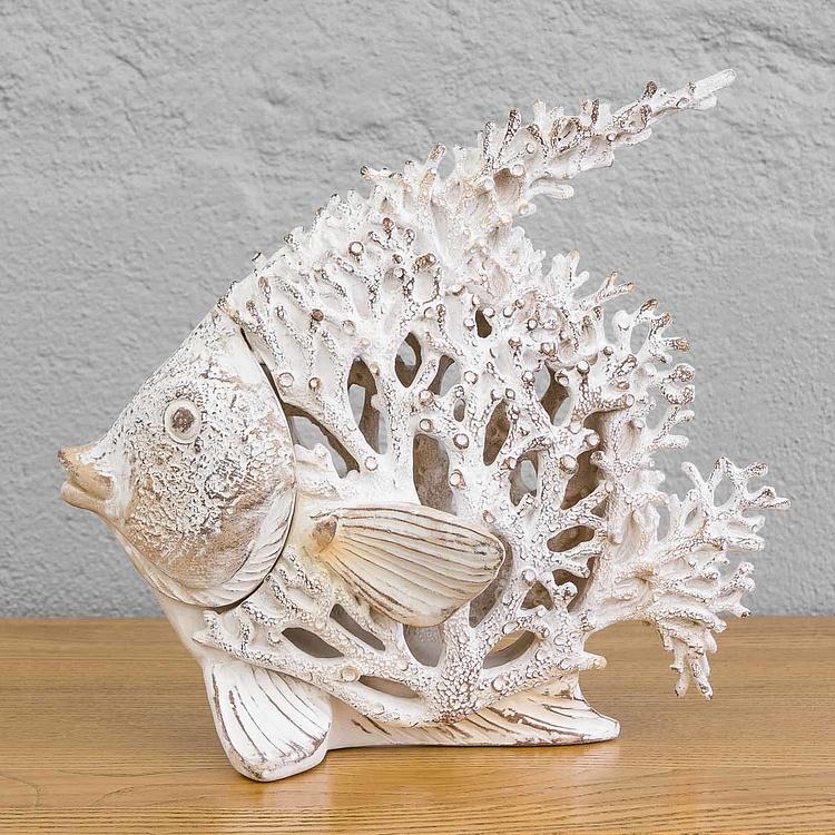 Статуэтка коралловая Рыба-ангел Coral Look Angelfish White