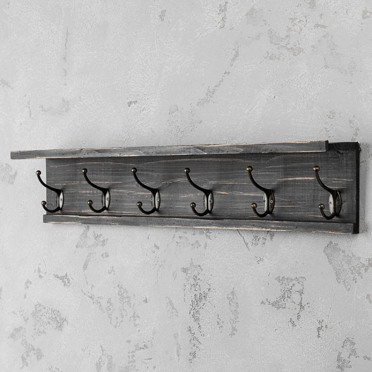 Шестиместная настенная вешалка Coat Holder With 6 Hooks
