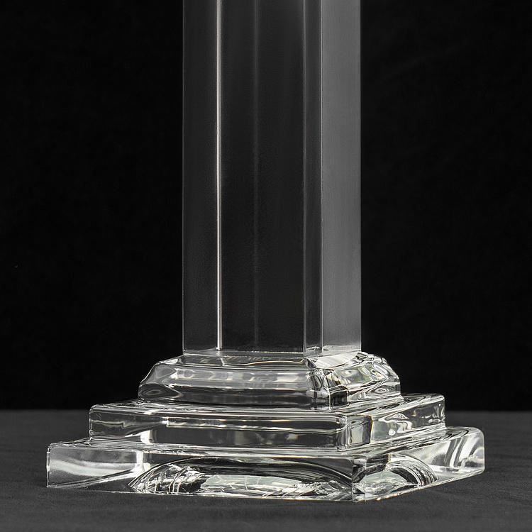 Хрустальный подсвечник Леон  Leon Crystal Pillar Candle Holder