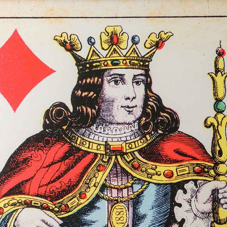 Картина-принт Бубновый Король Cards Konig Diamonds