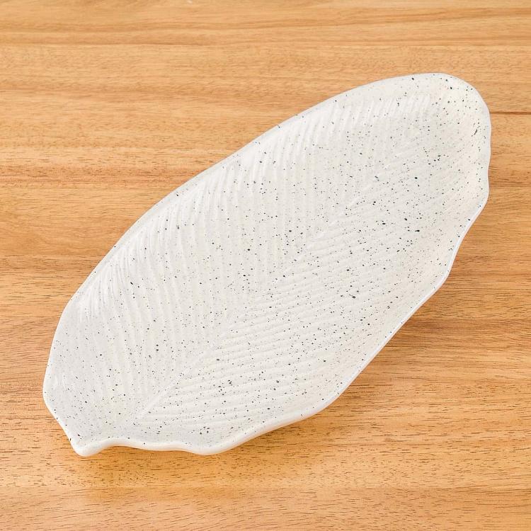 Длинное сервировочное блюдо-лист Зельда, L Zelda Plate Leaf Elongated Large