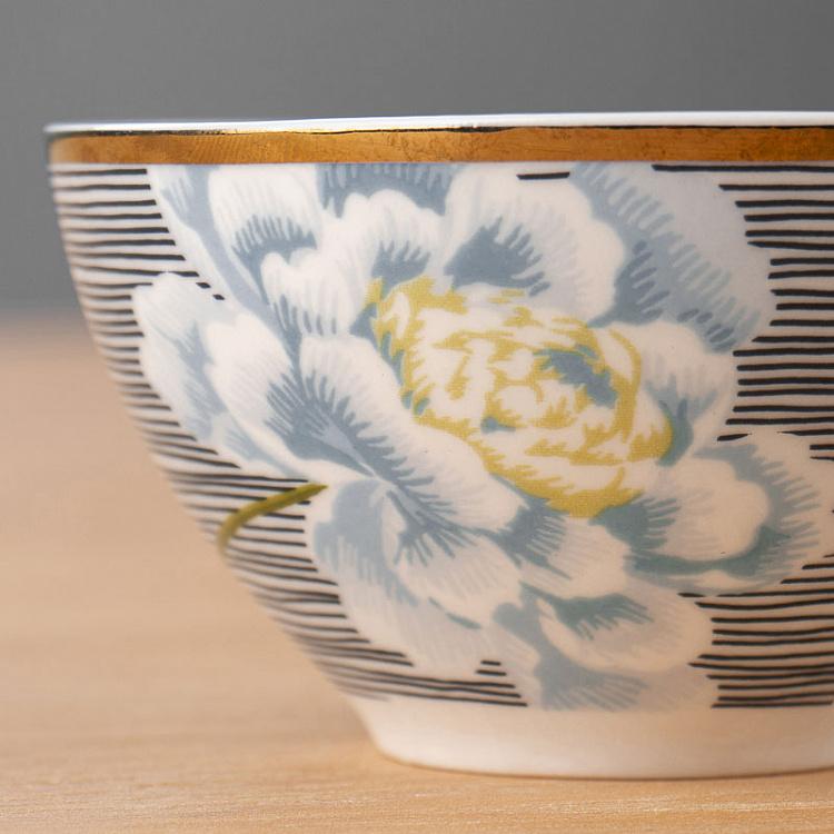 Пиала в полоску Полночь, S Midnight Pinstripe Bowl Small