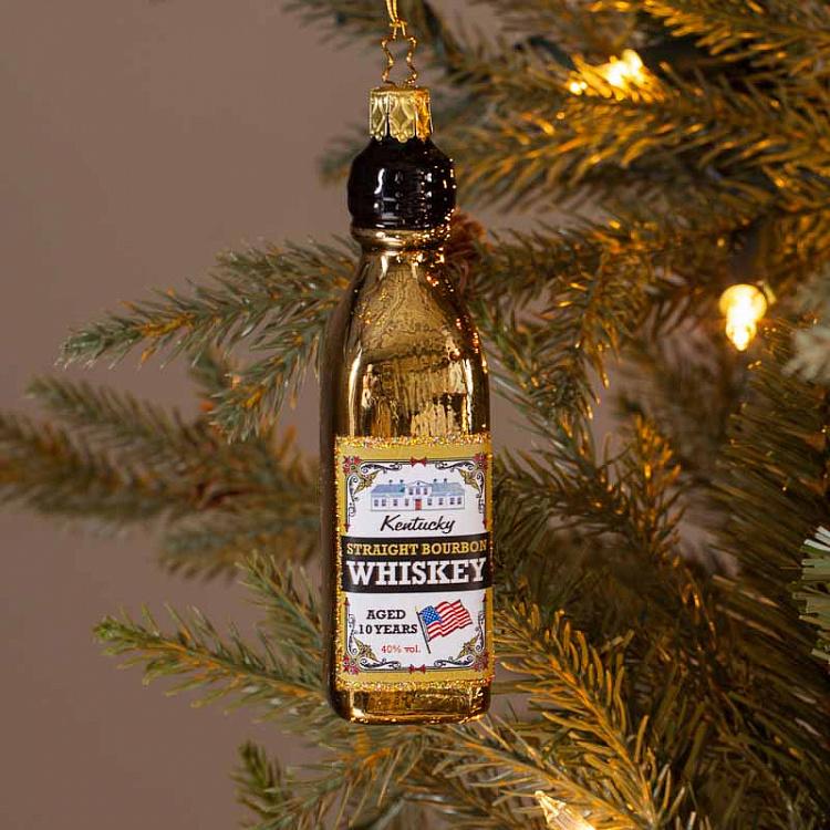 Мужской подарочный набор из трёх ёлочных игрушек в коробке № 2 Gentleman's Gift Set №2