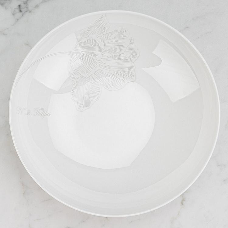 Суповая тарелка Белое на Белом Bianco And Bianco Soup Plate