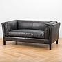 Двухместный диван Tommy 2 Seater, Black Wood D