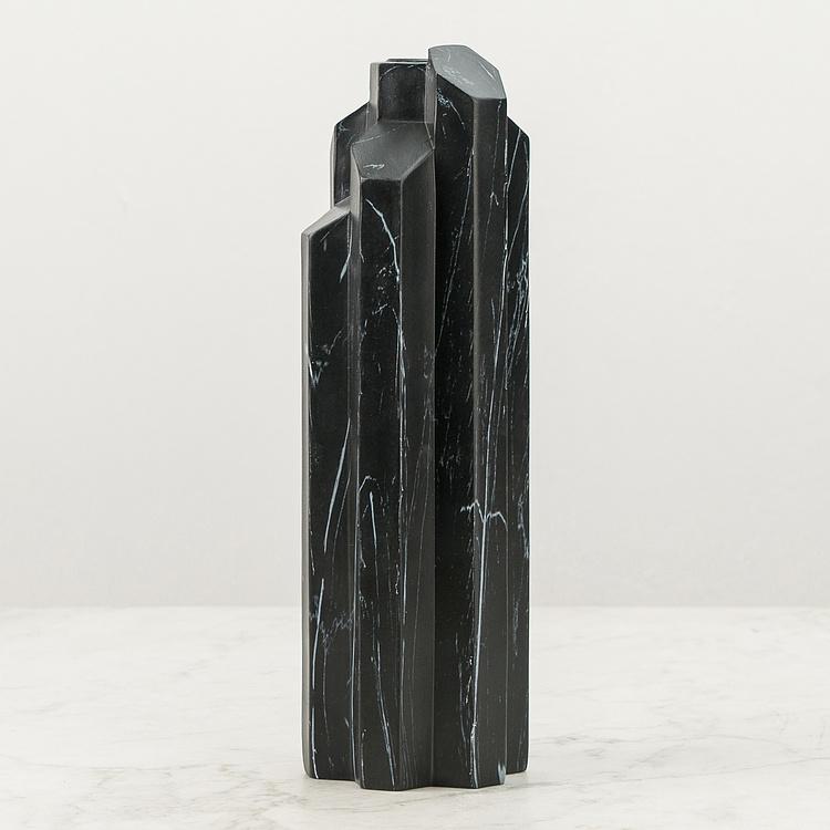 Подсвечник Геометрические блоки Geometric Blocks Tall Candle Holder Silver