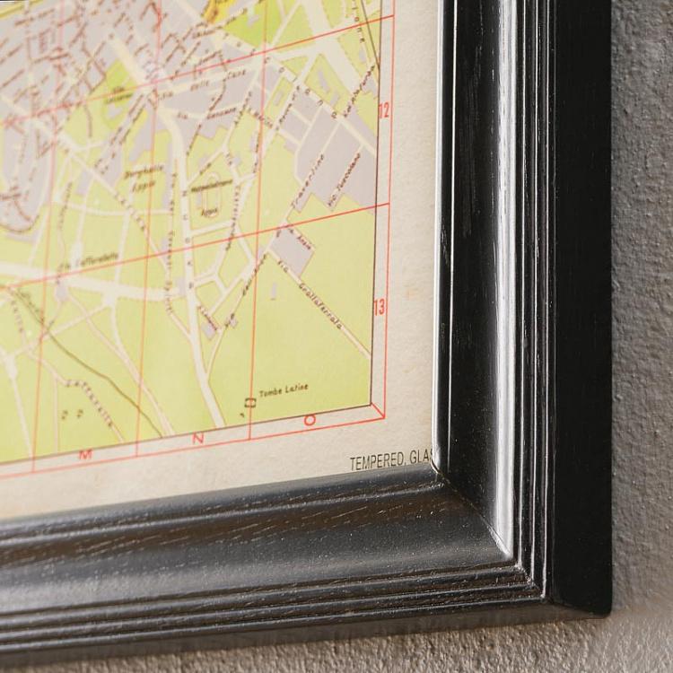 Картина-принт Карта Рима, S Map Rome Small