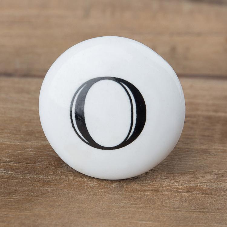 Мебельная ручка-кнопка Алфавит O Alphabet Knob O