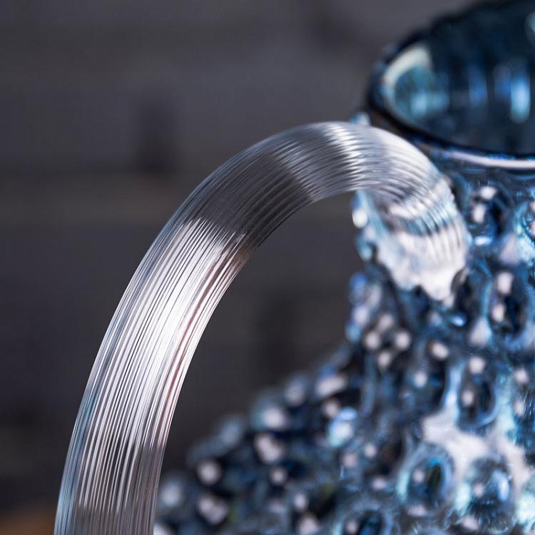 Сине-серый кувшин Диамант Pitcher Hobnail Mineral Blue Grey Large