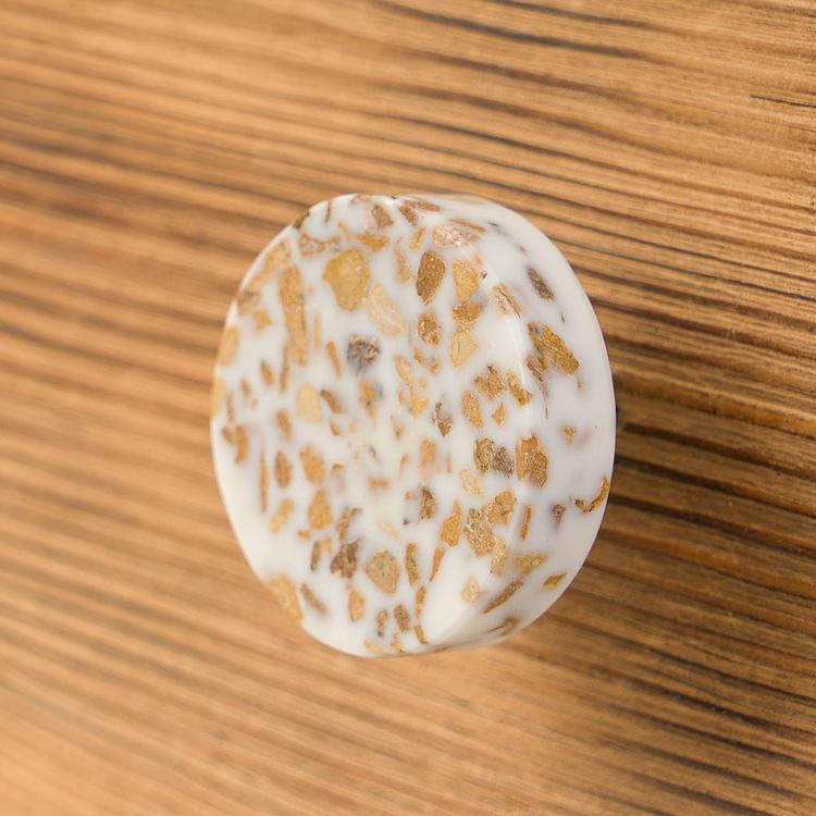 Мебельная ручка Терраццо горчичного цвета Colourful Terrazzo Knob Mustard
