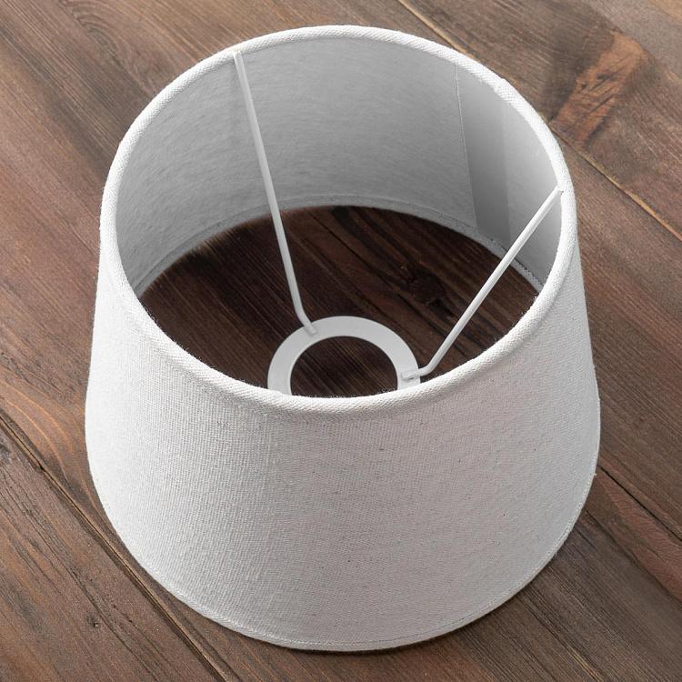 Абажур из льна серо-белого цвета, 25 см Lamp Shade In Linen Ecru 25 cm