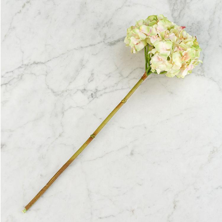 Искусственная гортензия нежно-розовая с лаймовым Hydrangea Pale Pink With Pale Lime 47 cm