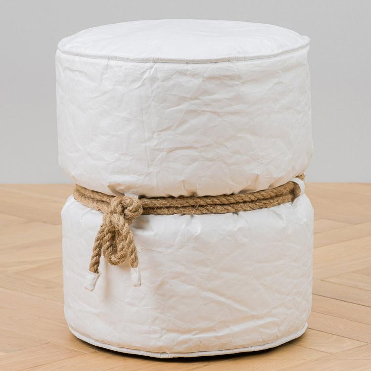Белый пуфик Куронн Couronnes Footstool White