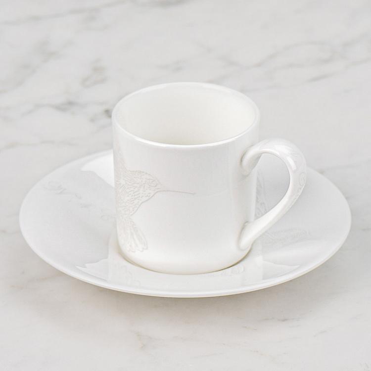 Кофейная пара Белое на Белом Bianco And Bianco Coffee Cup And Saucer