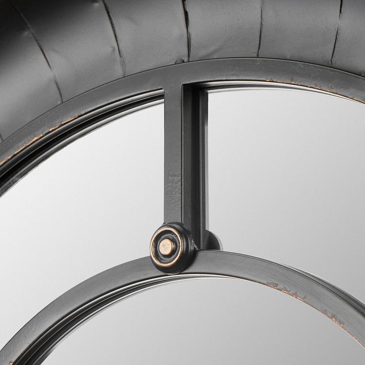 Круглое зеркало в металлической раме Одио Odio Round Metal Mirror