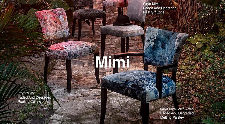 Текстура и узоры. В наличии стулья Мими в роскошных винтажных бархатных обивках