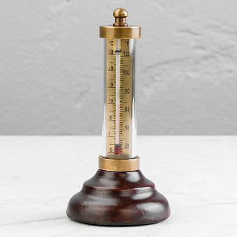 Round Leather Base Thermometer