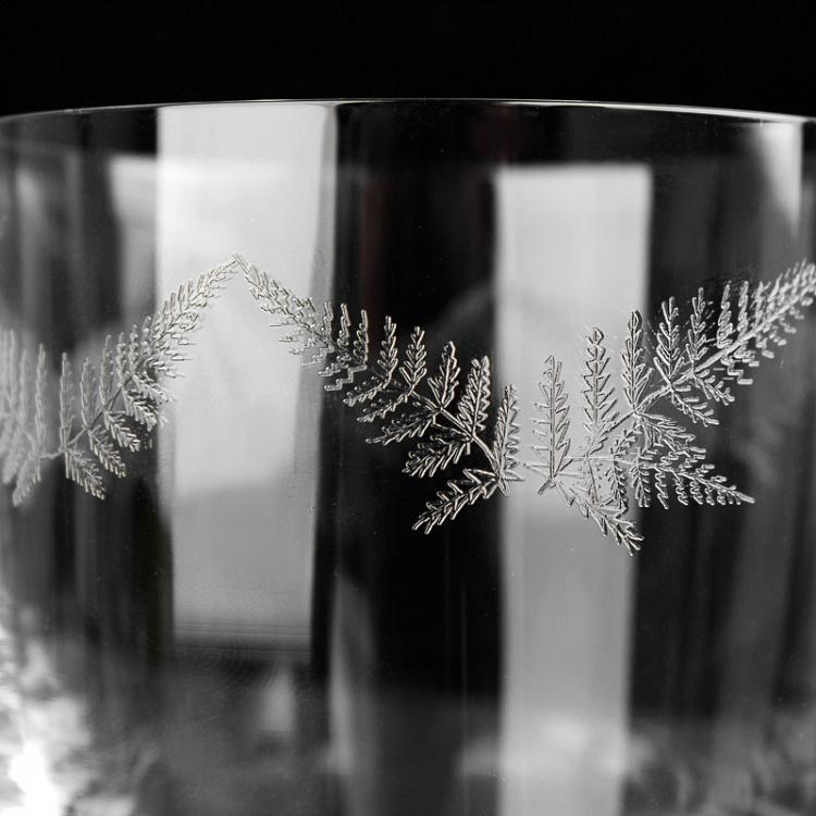 Стакан для виски с узором Папоротник Fern Engraved Whisky Glass