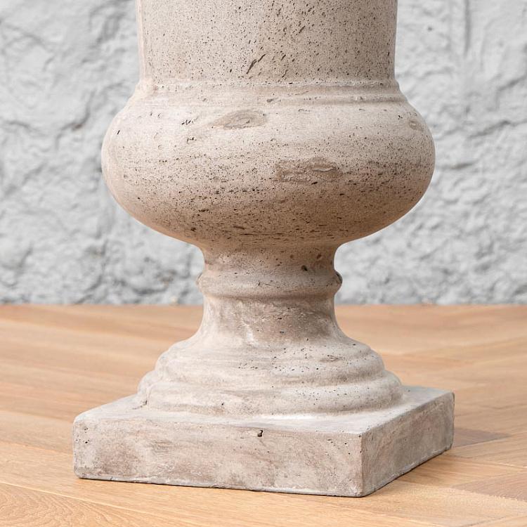 Кашпо из композитной глины песочного цвета Fibre Clay Vase Sand Color