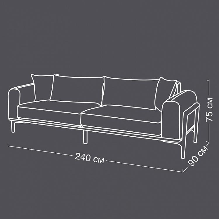 Трёхместный диван Харрис Harris 3 Seater