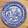 Винтажная тарелка Vintage Plate Blue White Large 23