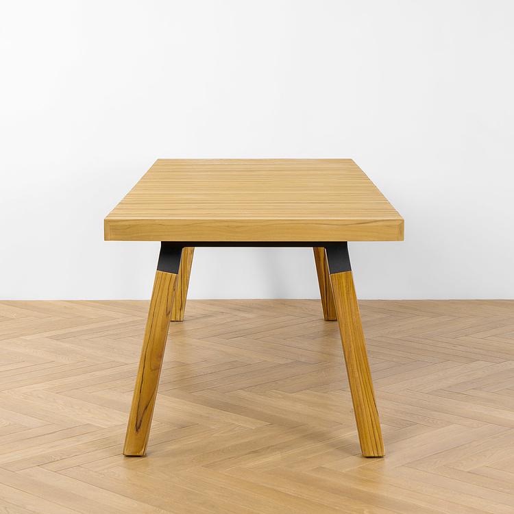 Садовый обеденный стол из тика Блоу Blow Dining Table, Golden Teak