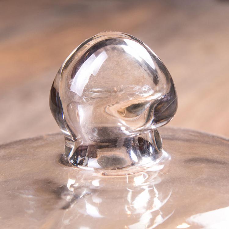 Квадратная деревянная доска со стеклянным колпаком Cover On Square Wooden Plate