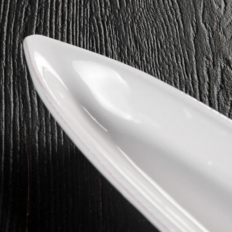 Длинное сервировочное блюдо Атлантика Atlantide Long Plate Poisson Blanc А Olives