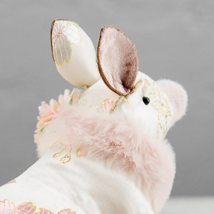 Фигурка из ткани Розовая свинья Fabric Seated Pig Pink