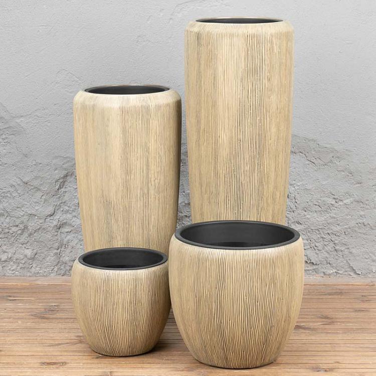 Кашпо-чаша Эффектори Вау песочное, L Effectory Wow Bowl Pot Sand Dune Large