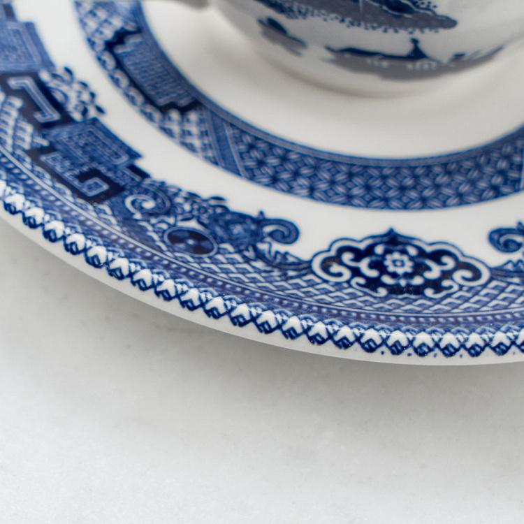 Кофейная пара Голубая ива Blue Willow Coffee Cup And Saucer