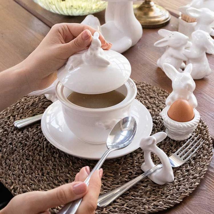 Супница с крышкой Кролик-везунчик Lucky Rabbit Soup Bowl With Lid