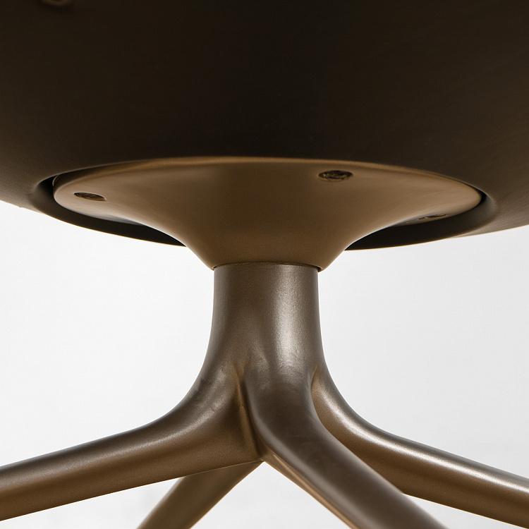 Вращающееся кресло Бельфьоре с подголовником, титановые ножки Belfiore Wing Swivel Armchair, Titanium