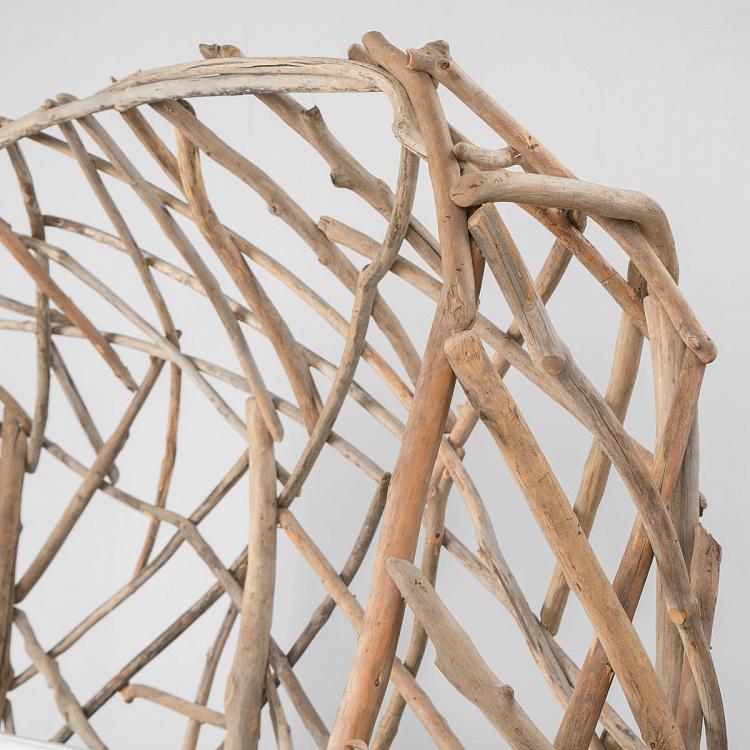 Двухместный диван Аутлайн c подушками F243G Outline Driftwood 2 Seater Wing Chair With Cushions